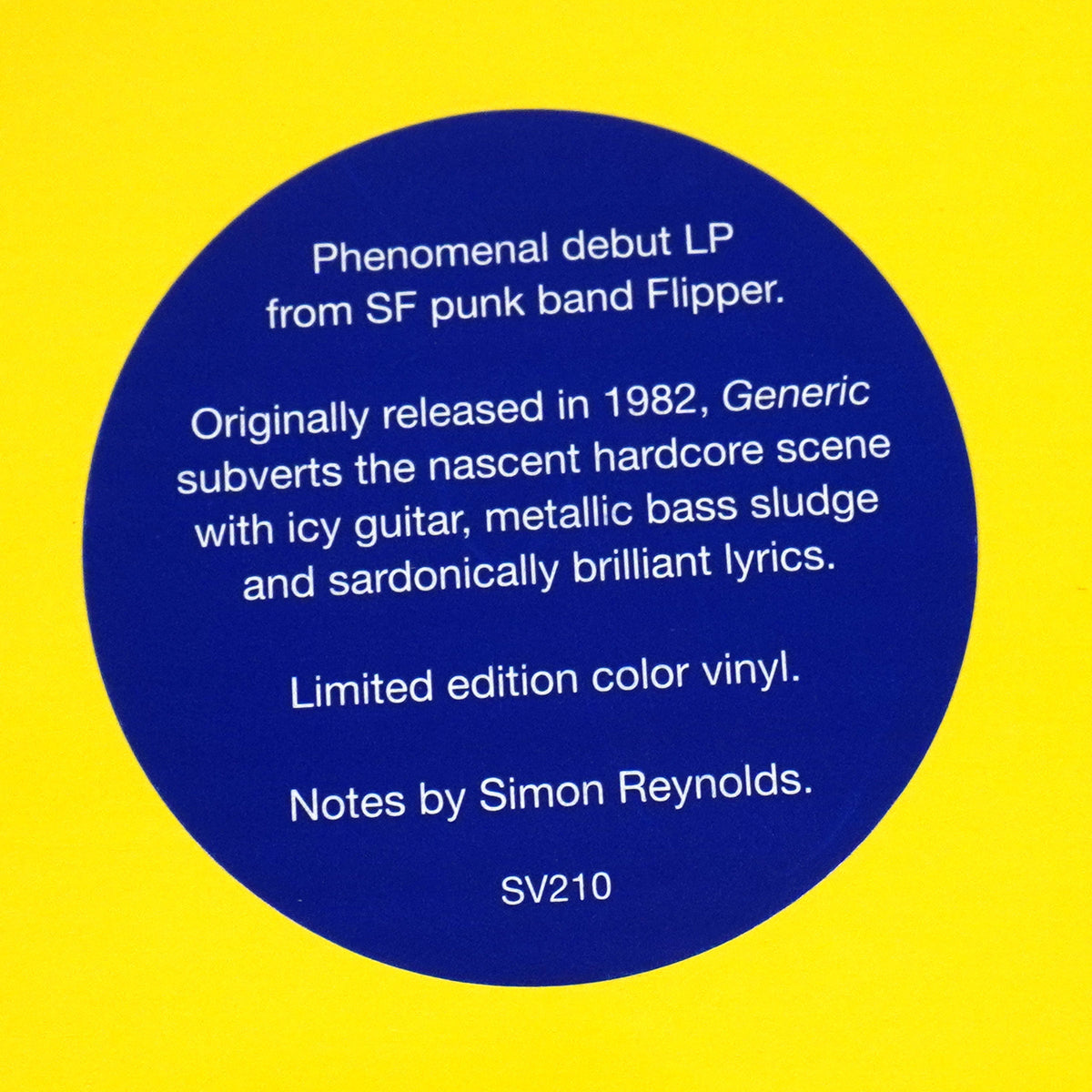 Flipper: Generic Flipper (Colored Vinyl) Vinyl LP