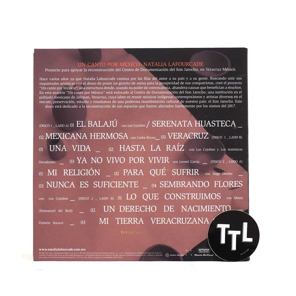 Natalia Lafourcade: Un Canto Por Mexico Vol. 1 (180g, Colored Vinyl) Vinyl 2LP