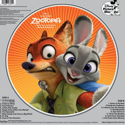 Michael Giacchino – Music From Zootopia (Original Score) - Picture Disc Vinyl LP Record [ vinyl ]