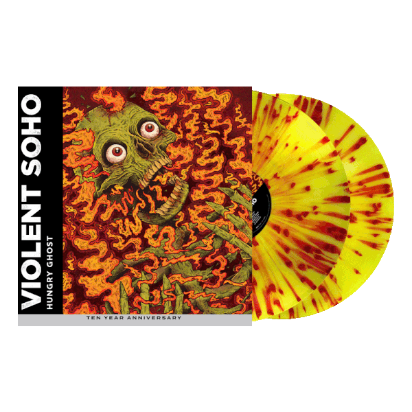 Violent Soho – Hungry Ghost - 10th Anniversary Translucent Yellow with Orange and Red Splatter Vinyl LP Record [ vinyl ]