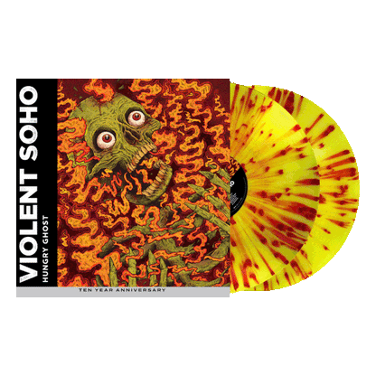 Violent Soho – Hungry Ghost - 10th Anniversary Translucent Yellow with Orange and Red Splatter Vinyl LP Record [ vinyl ]