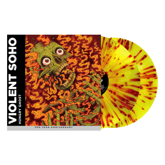 Violent Soho – Hungry Ghost - 10th Anniversary Translucent Yellow with Orange and Red Splatter Vinyl LP Record [ vinyl ]