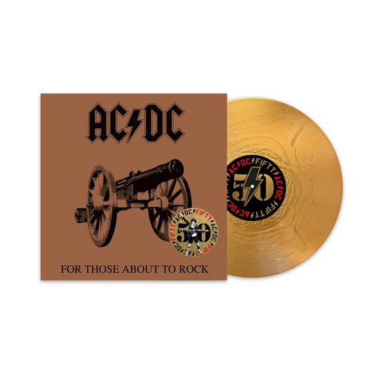 AC/DC - For Those About To Rock (We Salute You) - Gold Vinyl LP Record [ vinyl ]