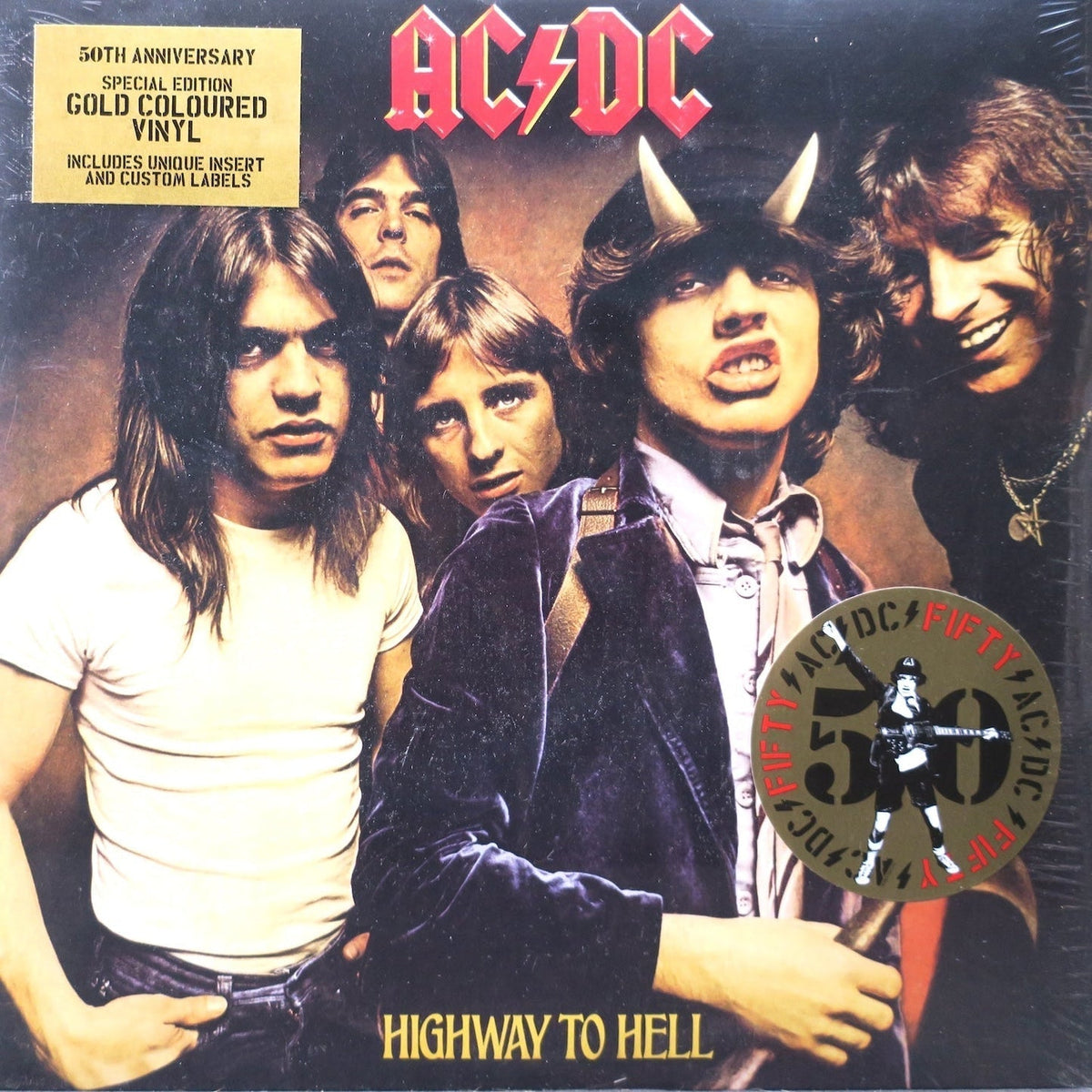 AC/DC - Highway to Hell - Gold Vinyl LP Record [ vinyl ]