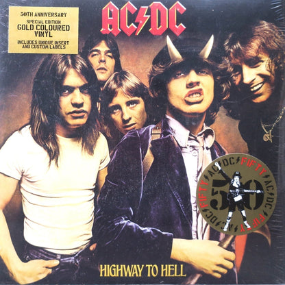 AC/DC - Highway to Hell - Gold Vinyl LP Record [ vinyl ]