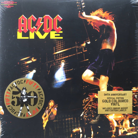 AC/DC - LIVE - Gold Vinyl LP Record [ vinyl ]