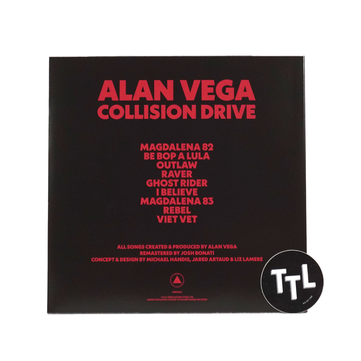Alan Vega: Collision Drive (Colored Vinyl) Vinyl LP