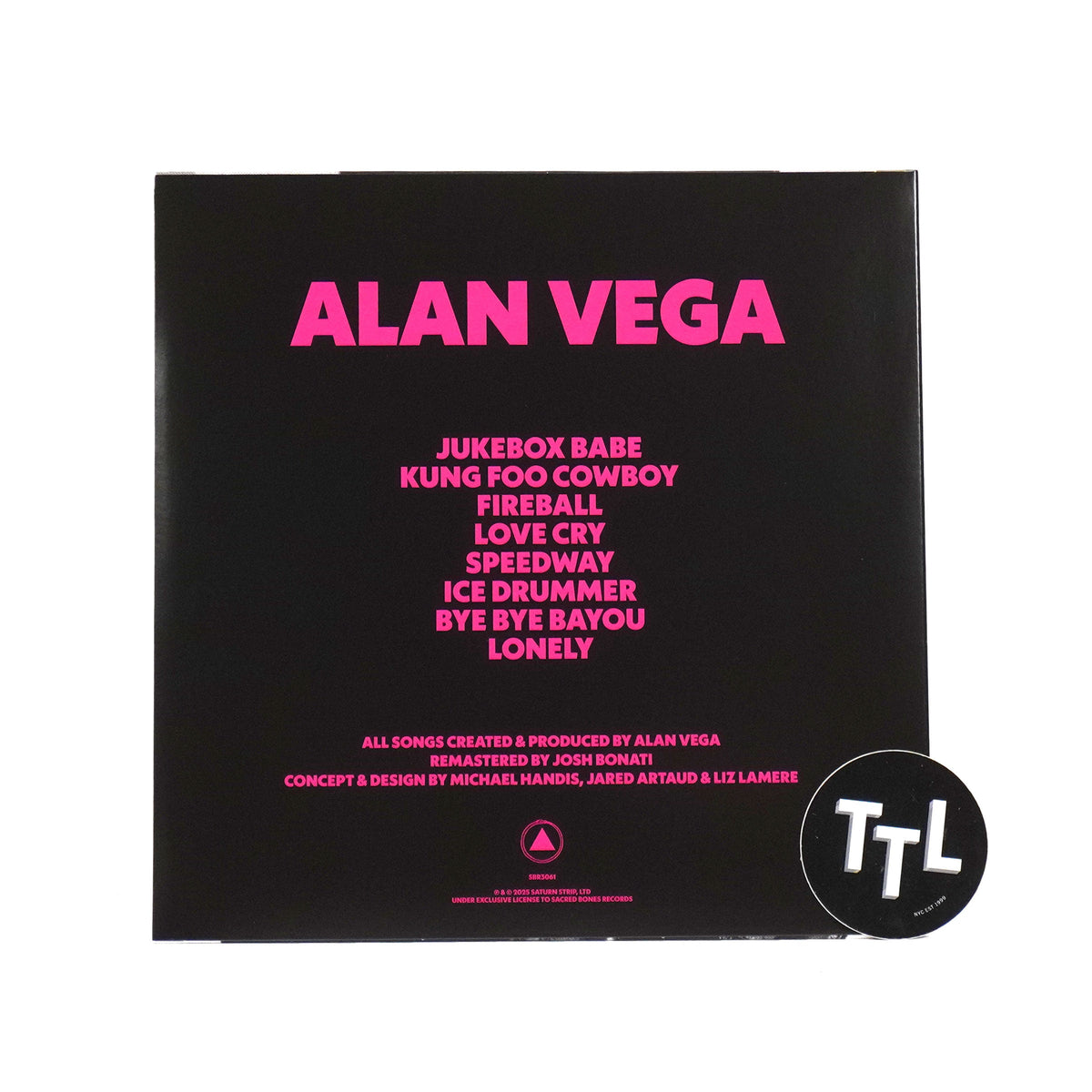 Alan Vega: Alan Vega (Colored Vinyl) Vinyl LP
