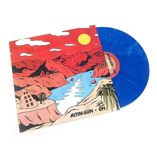 Altın Gün - On - Turquoise and White Swirl Vinyl LP Record [ vinyl ]