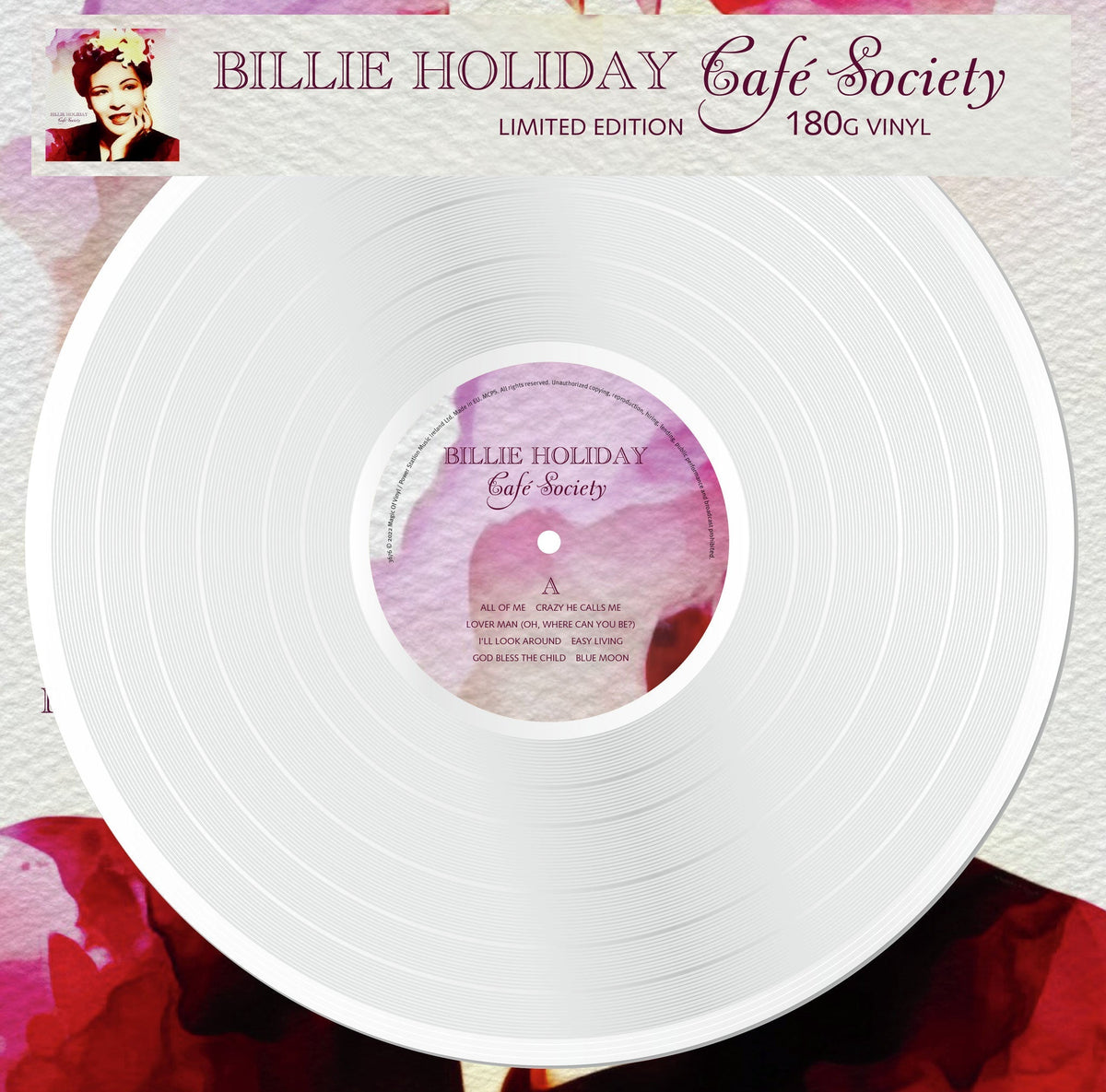 Billie Holiday – Café Society - White Vinyl LP Record [ vinyl ]