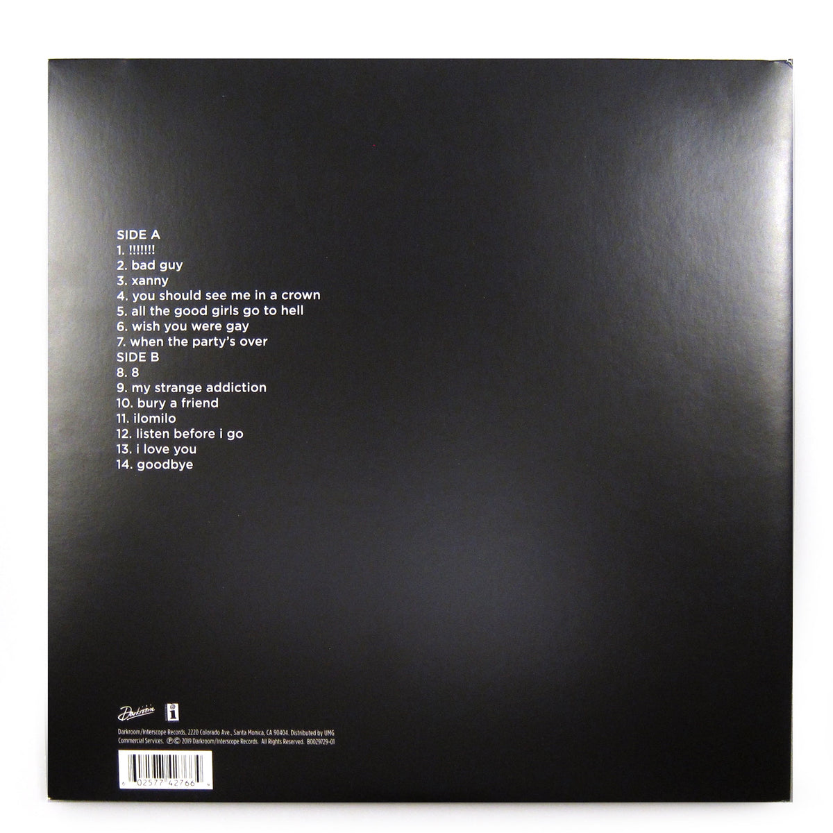 Billie Eilish: When We All Fall Asleep, Where Do We Go? (Yellow Colored Vinyl) Vinyl LP