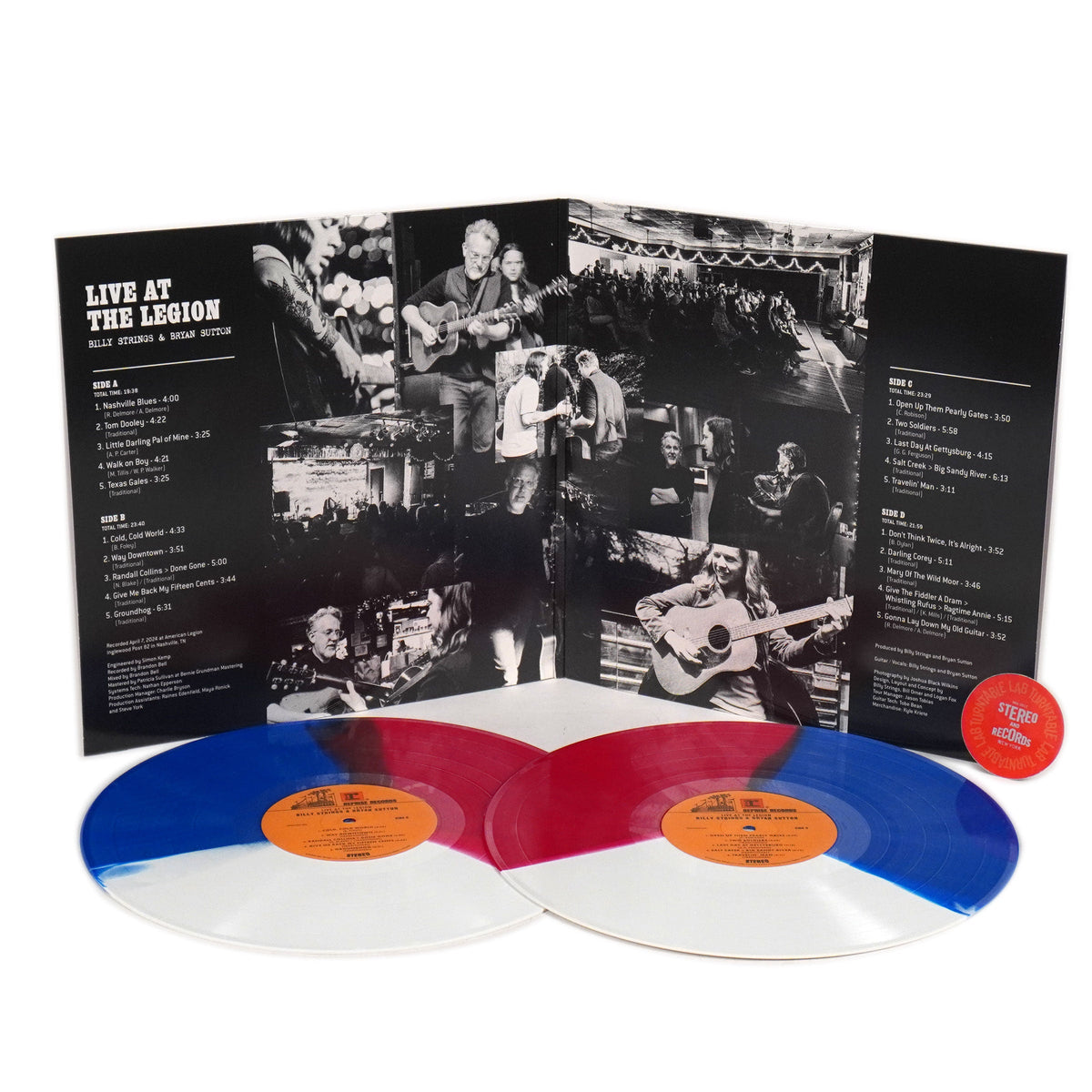 Billy Strings & Bryan Sutton: Live At The Legion (Indie Exclusive Colored Vinyl) Vinyl 2LP