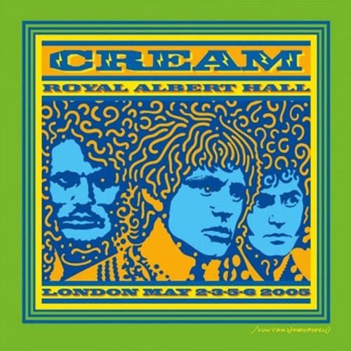 Cream - Live Royal Albert Hall London May 2-3-5-6 2005 (20th Anniversary Edition) - Blue &  green Splatter Vinyl LP Record [ vinyl ]