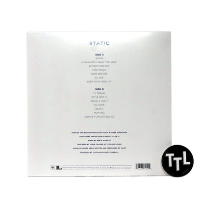 Cults: Static (Indie Exclusive Colored Vinyl) Vinyl LP