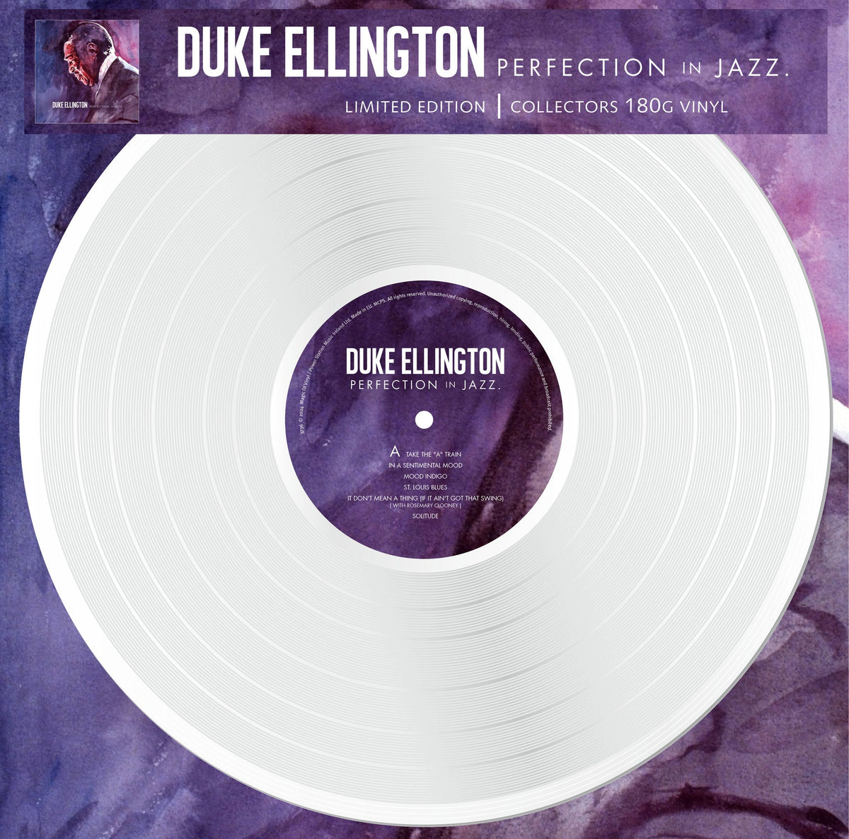 Duke Ellington – Perfection In Jazz - White Vinyl LP Record [ vinyl ]