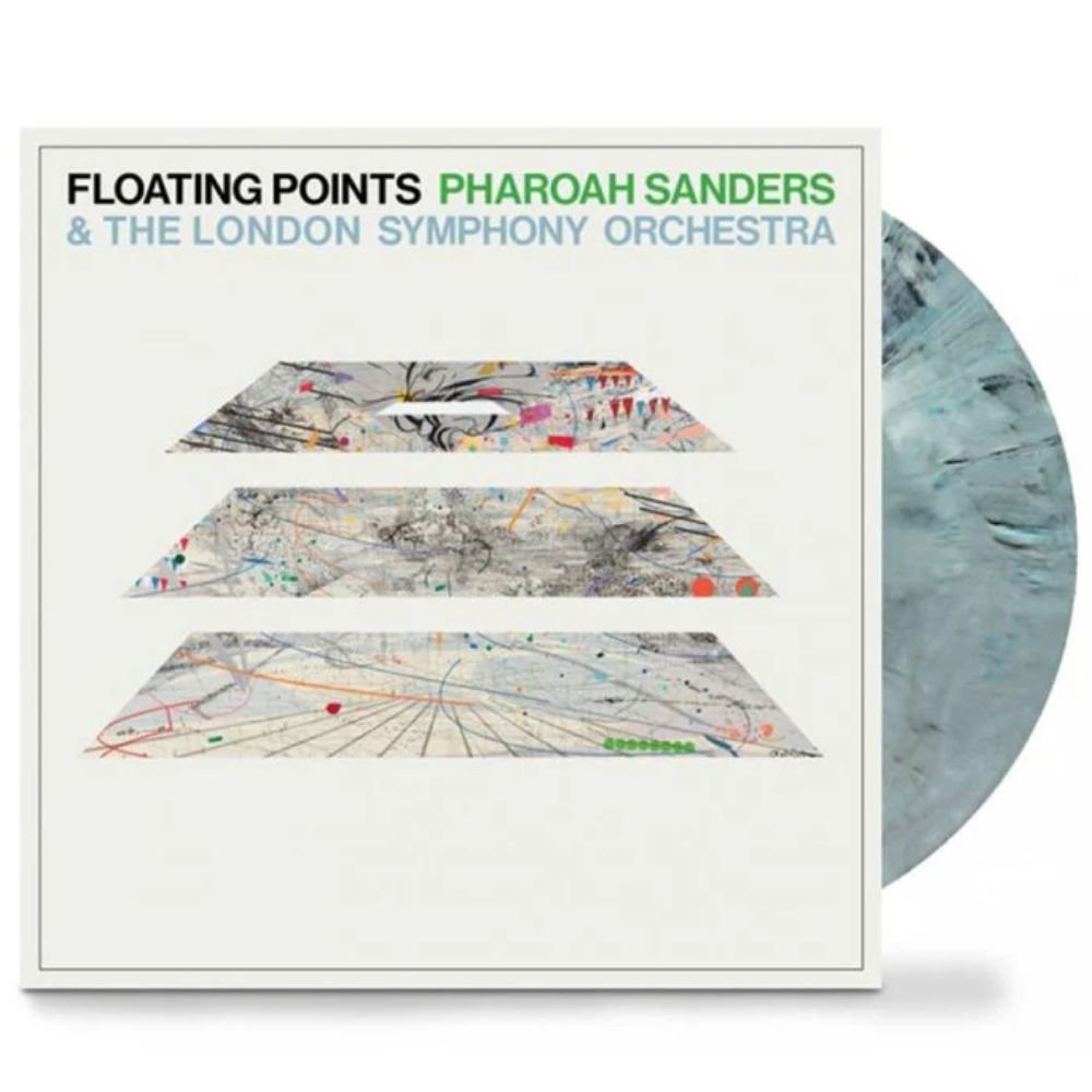 Floating Points, Pharoah Sanders & The London Symphony Orchestra - Promises - Blue Marbled Vinyl LP Record [ vinyl ]