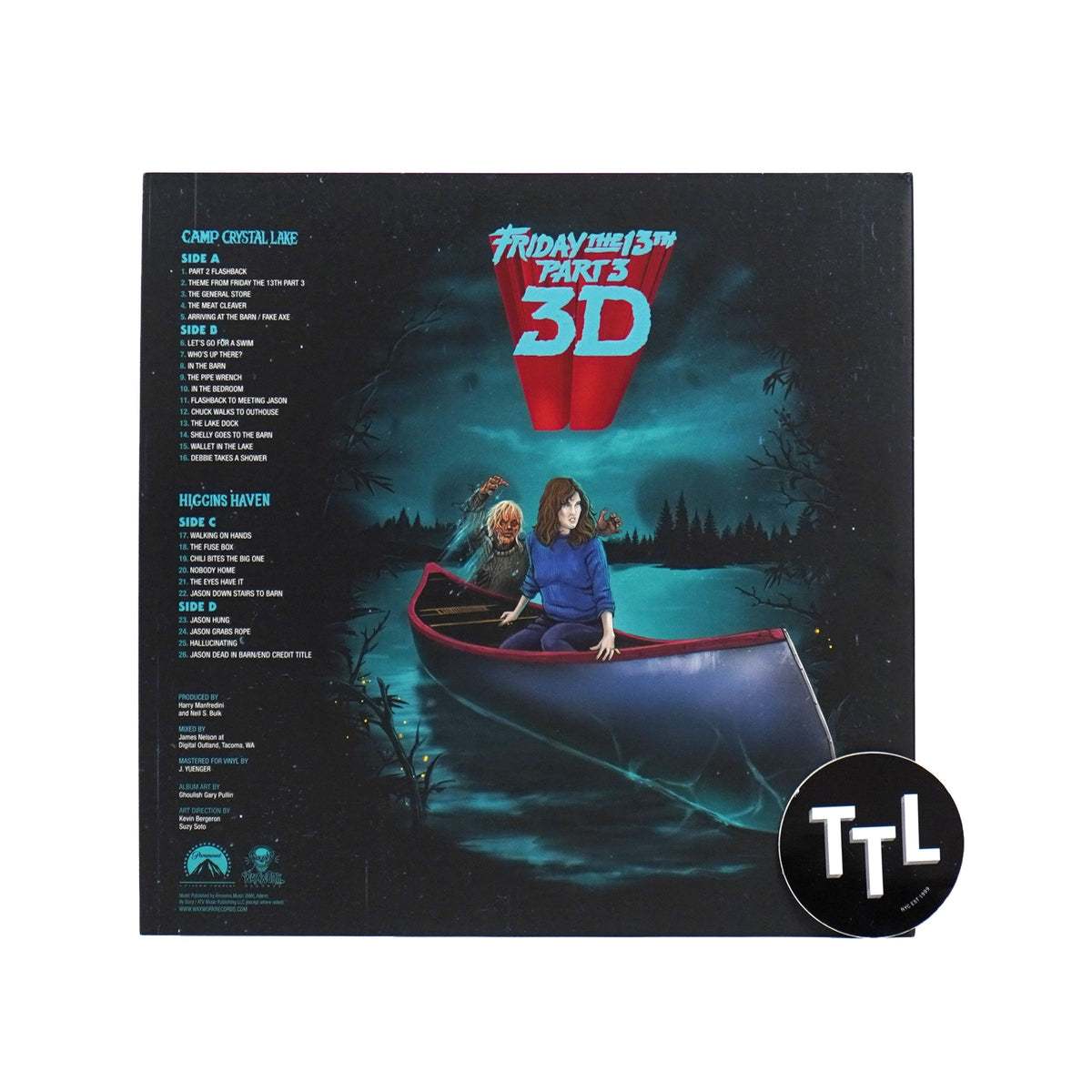 Harry Manfredini: Friday The 13th Part 3 (Lenticular Cover, Colored Vinyl) Vinyl 2LP
