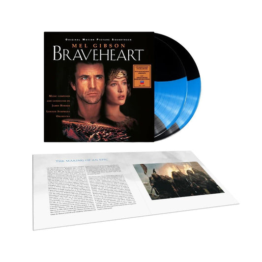 James Horner, London Symphony Orchestra - Braveheart Soundtrack (30th Anniversary Edition) - Blue Streak Vinyl LP Record [ vinyl ]