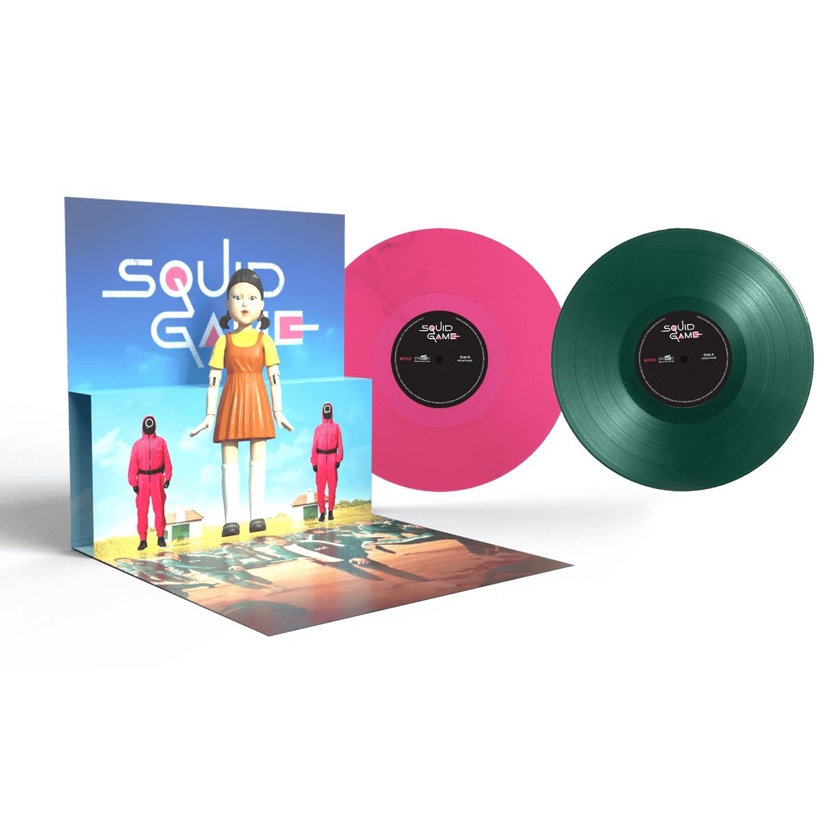 Jung Jaeil - Squid Game Original Soundtrack - Green & Pink Vinyl LP Record [ vinyl ]