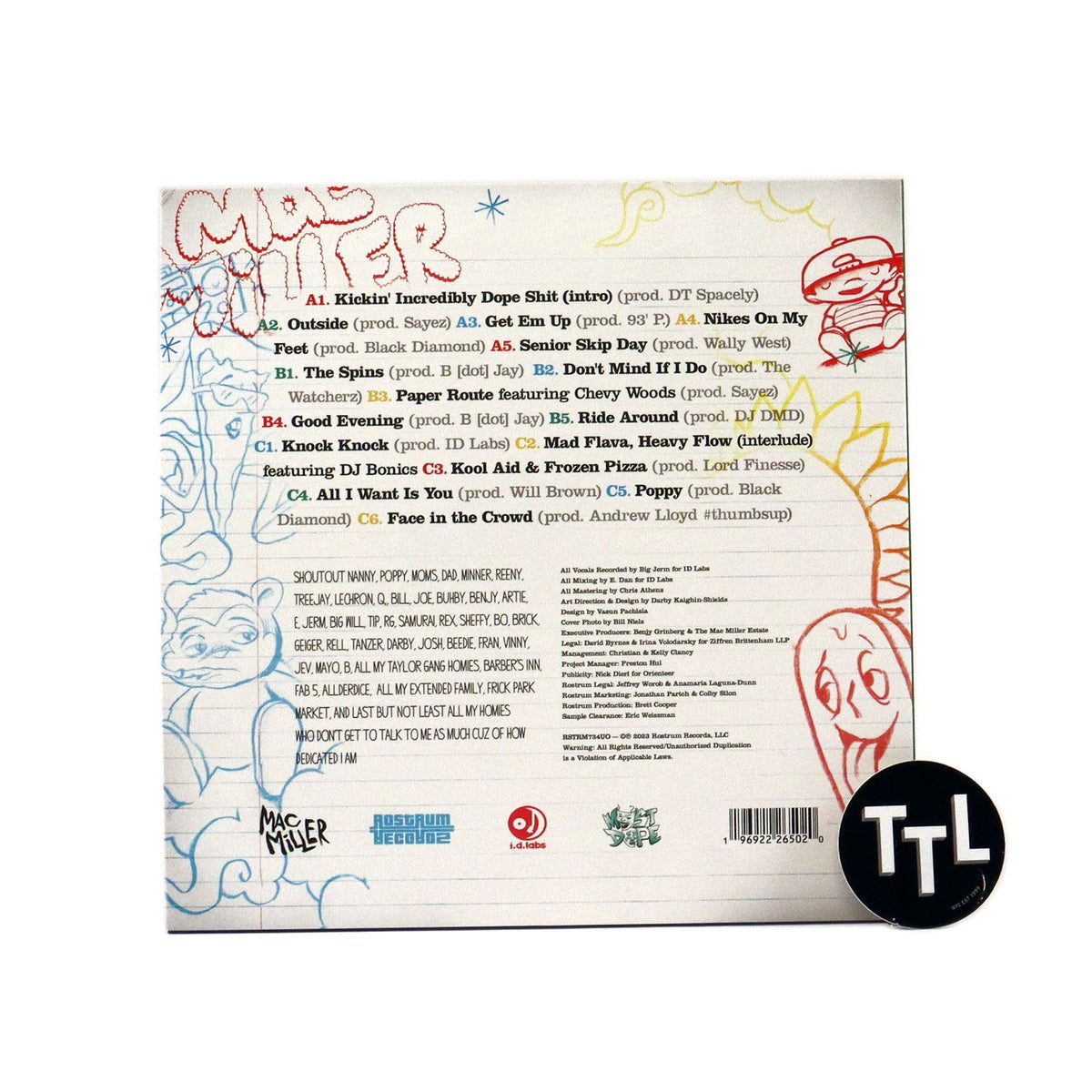 Mac Miller: K.I.D.S (Yellow Colored Vinyl) Vinyl 2LP