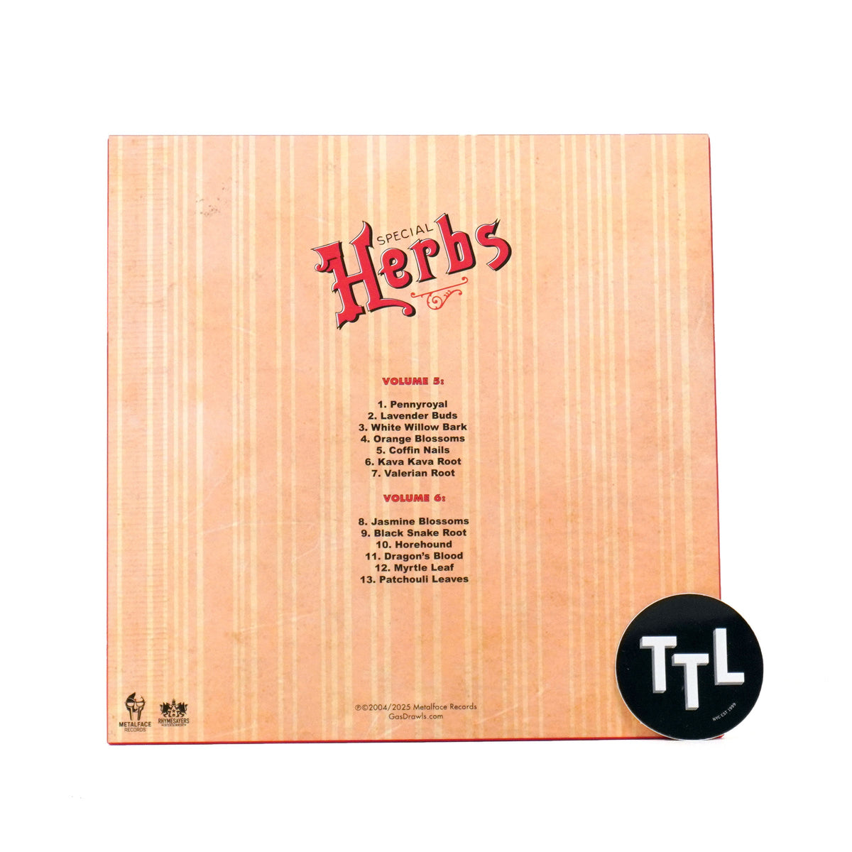 MF Doom: Special Herbs Volumes 5&6 (Colored Vinyl) Vinyl 2LP