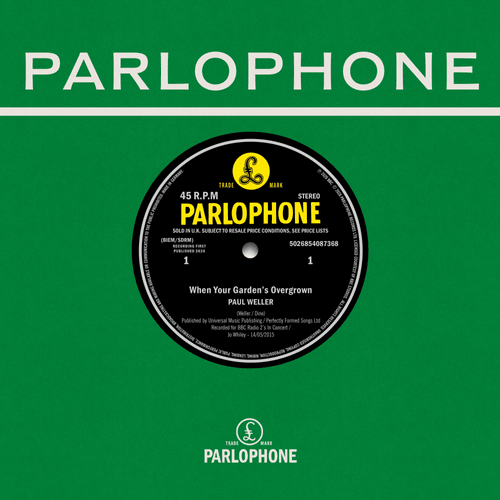 Paul Weller - When Your Garden's Overgrown / Boy About Town (Live At The BBC) - RSD 2026 7" Vinyl Record [ vinyl ]