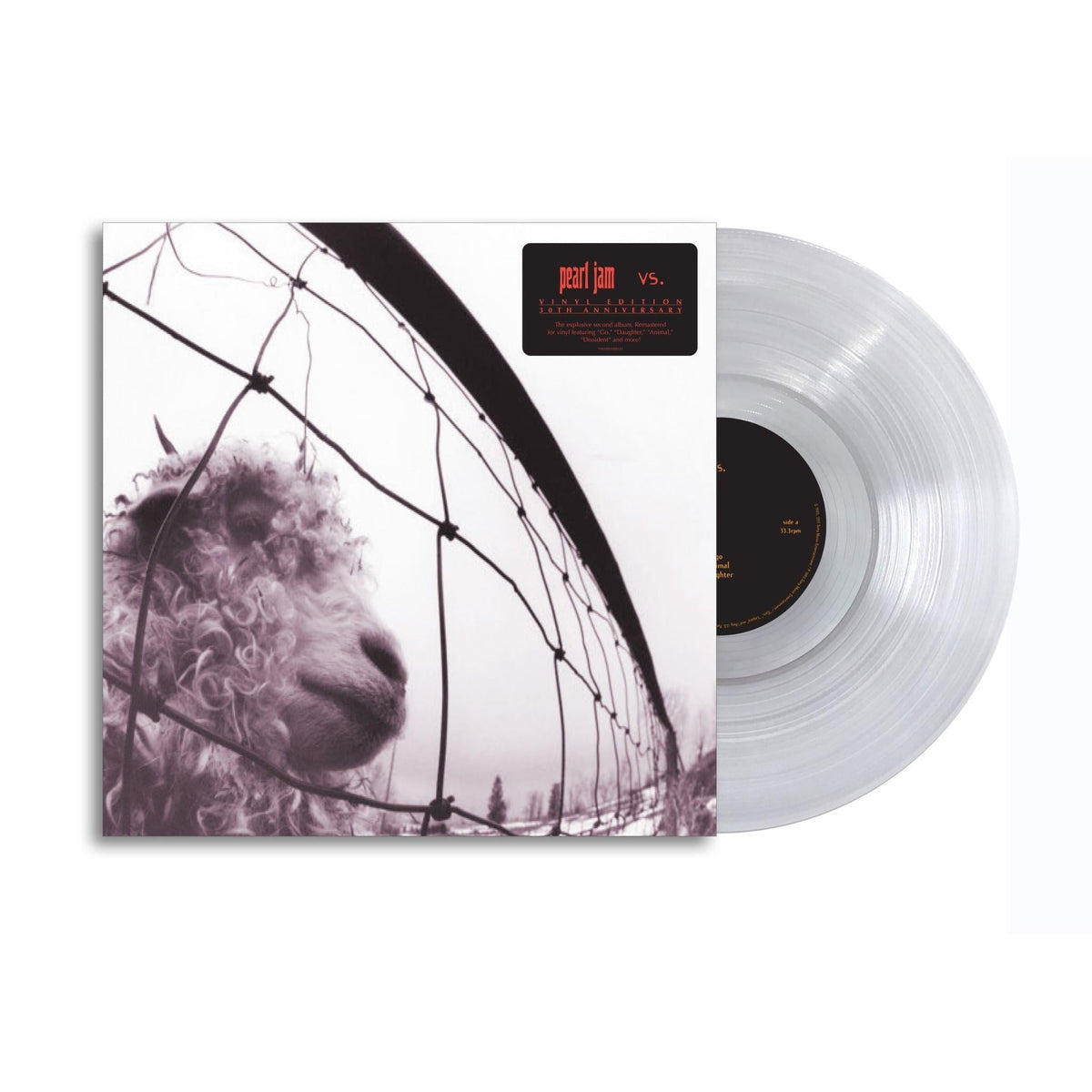 Pearl Jam - VS - 30th Anniversary Clear Vinyl LP Record [ vinyl ]