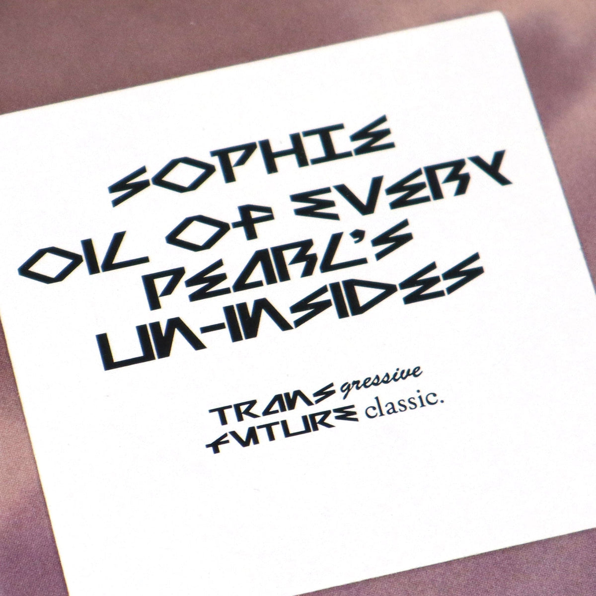 Sophie: Oil Of Every Pearl's Un-Insides (Import, Colored Vinyl) Vinyl LP