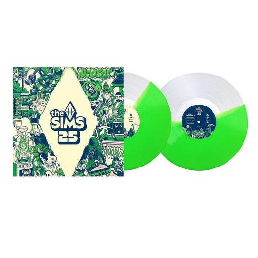 The Sims: 25th Anniversary Soundtrack - Clear & Green Neon Vinyl LP Record [ vinyl ]