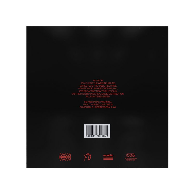 The Weeknd - After Hours - Holographic Cover Vinyl LP Record [ vinyl ]