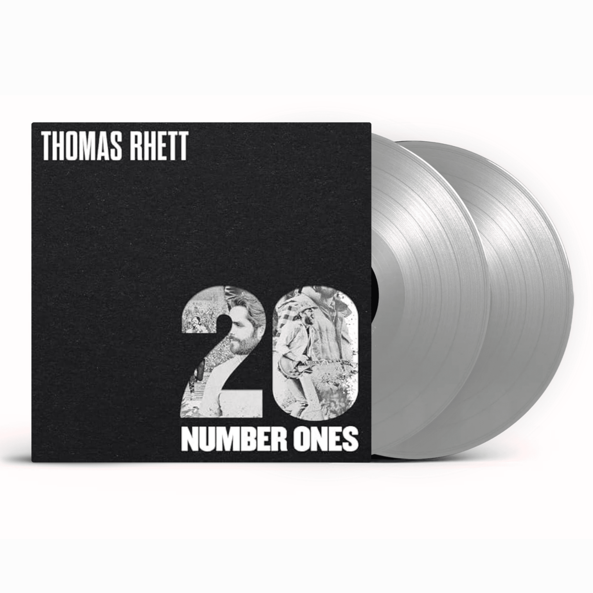 Thomas Rhett - 20 Number Ones - Silver Vinyl LP Record [ vinyl ]