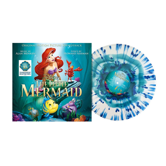 Various Artists - The Little Mermaid - 35th Anniversary Transparent Splatter Vinyl LP Record [ vinyl ]