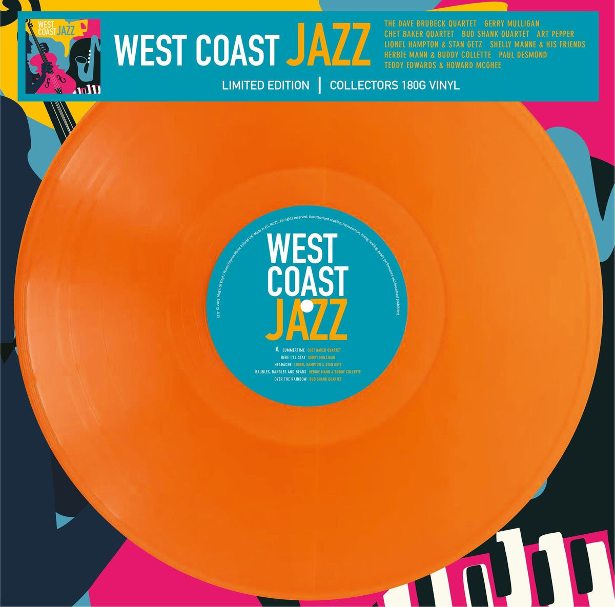 Various Artists – West Coast Jazz - Orange Vinyl LP Record [ vinyl ]