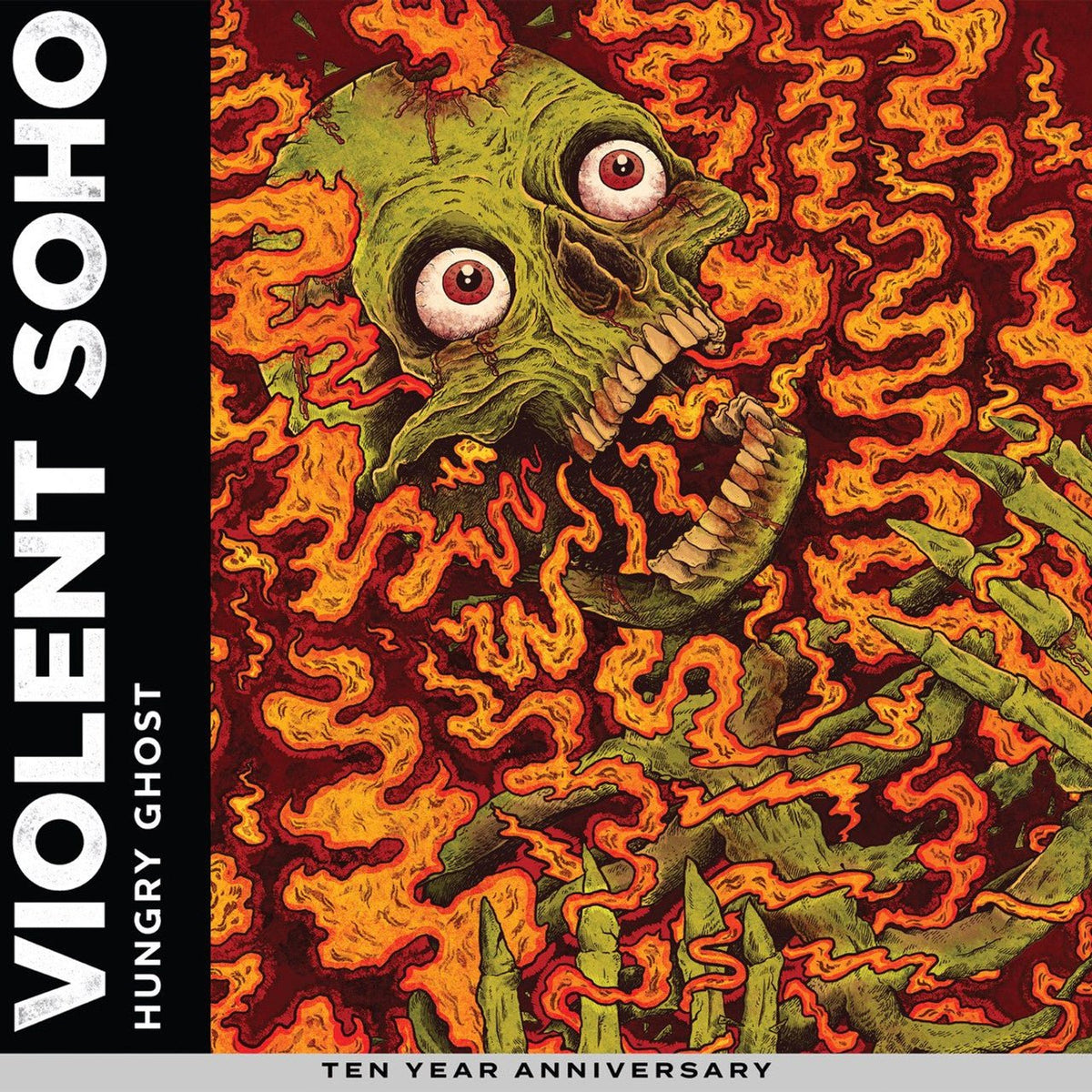Violent Soho – Hungry Ghost - 10th Anniversary Translucent Yellow with Orange and Red Splatter Vinyl LP Record [ vinyl ]