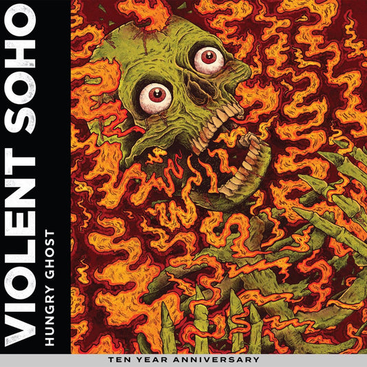 Violent Soho – Hungry Ghost - 10th Anniversary Translucent Yellow with Orange and Red Splatter Vinyl LP Record [ vinyl ]