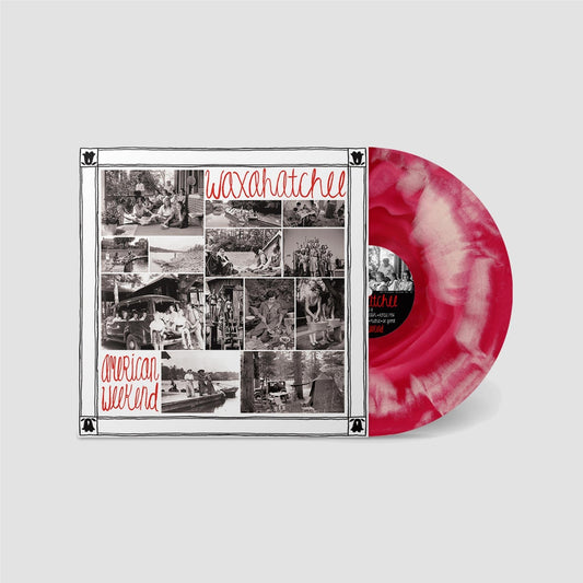 Waxahatche - American Weekend - Red & White Swirl Vinyl LP Record [ vinyl ]
